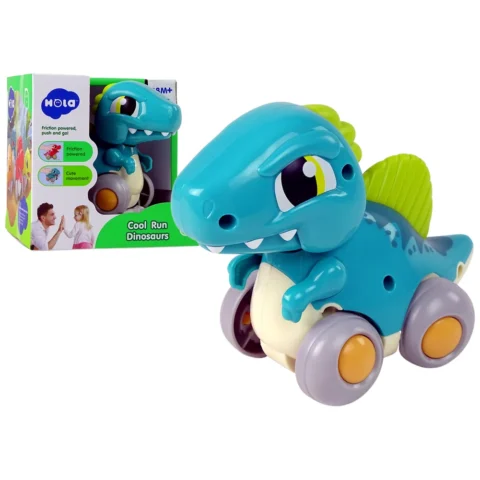 Dinozaur Na Kółkach Niebieski Figurka Spinosaurus