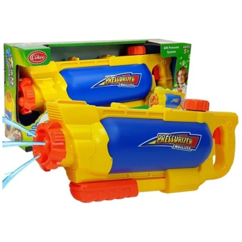 Pistolet na Wodę ze Zbiornikiem 1450 ml Żółto- Niebieski