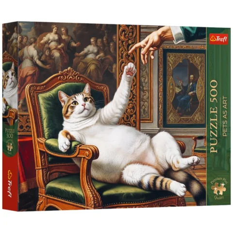 Puzzle - 500 - Premium Plus - Pets as Art: Jego Puszysta Wysokość - Trefl 37627