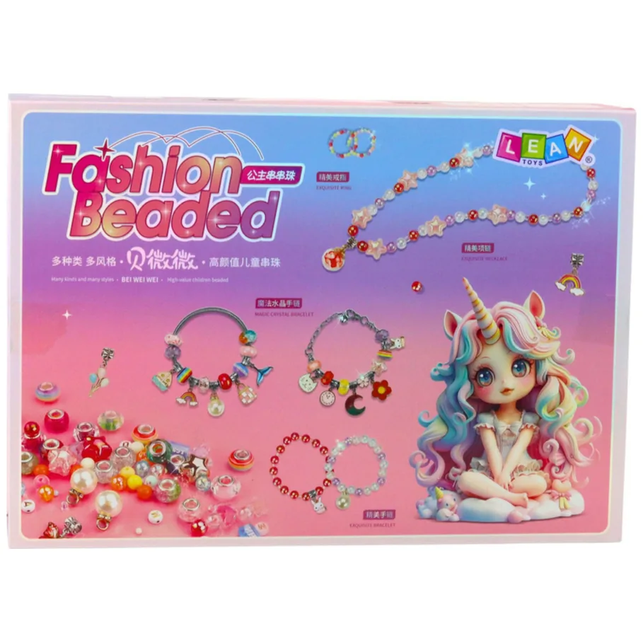 Zestaw Do Tworzenia Bransoletek Biżuterii Koraliki Zawieszki DIY - obrazek 3