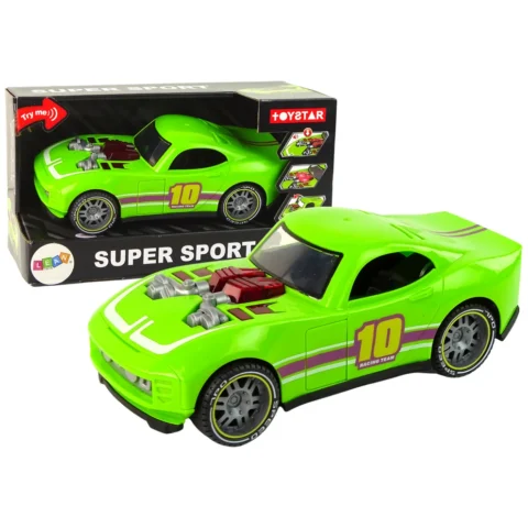 Auto 1:14 Samochód Zielony Sportowy Dźwięk Światła Pojazd