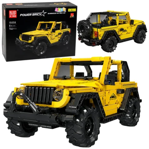 Klocki Konstrukcyjne Auto Samochód Terenowy Wrangler Żółty 746 el.