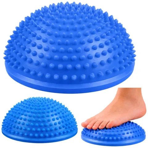 Półkula Sensoryczna Do Masażu Ćwiczeń Równowagi Niebieska 16 cm