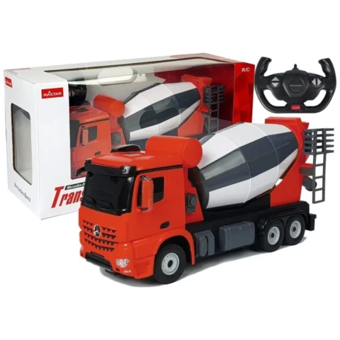 Auto R/C Mercedes-Benz Arocs Rastar 1:14 Czerwone na Pilota