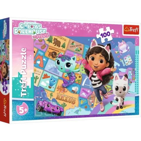 Puzzle - 100 - Przyjaźń w kocim domku - Koci Domek Gabi - Trefl 16515