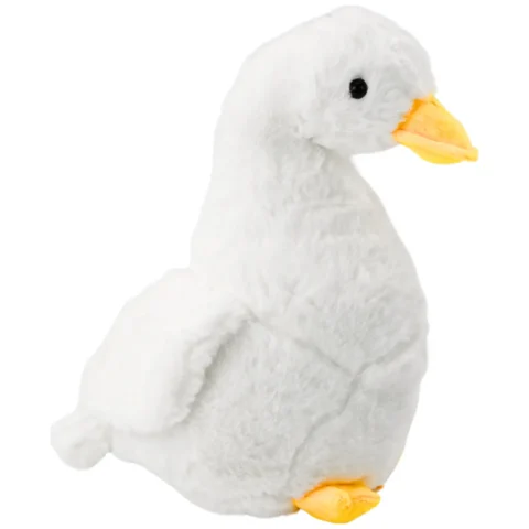 Biała Pluszowa Gęś Maskotka Przytulanka Pluszak Kaczka 30 cm