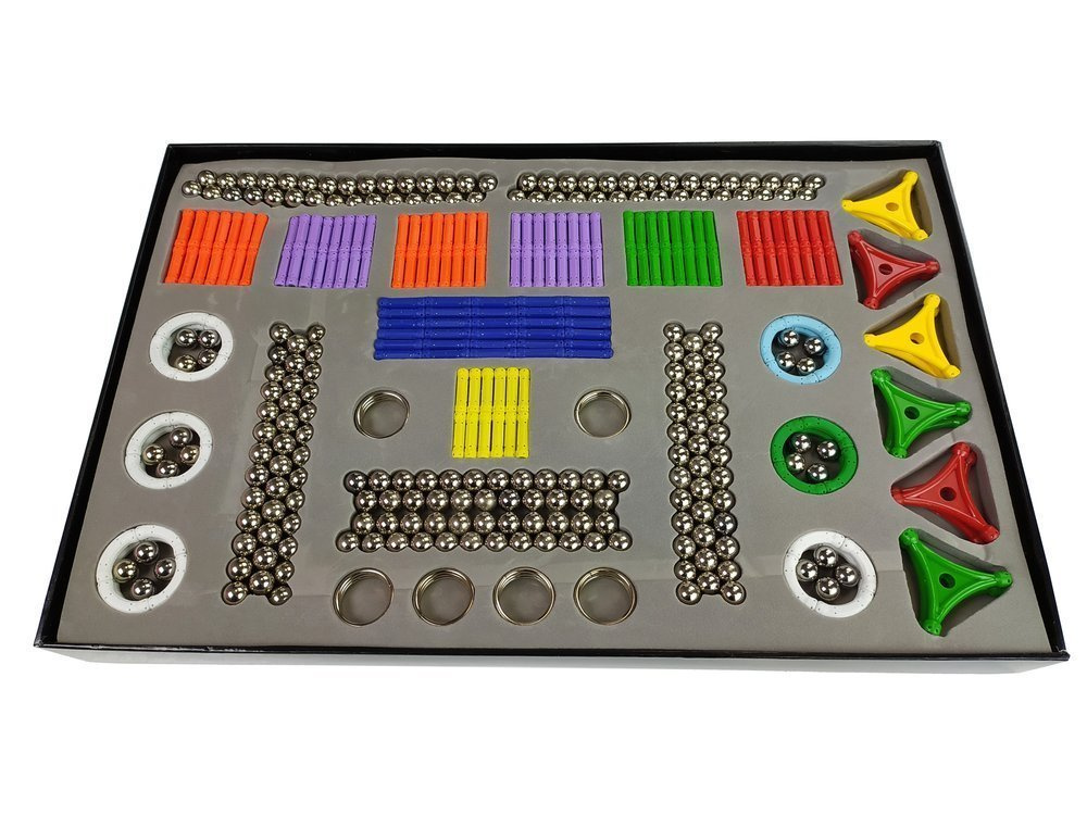 Zestaw Magnastix Klocki Magnetyczne 560 + Tablica - obrazek 6