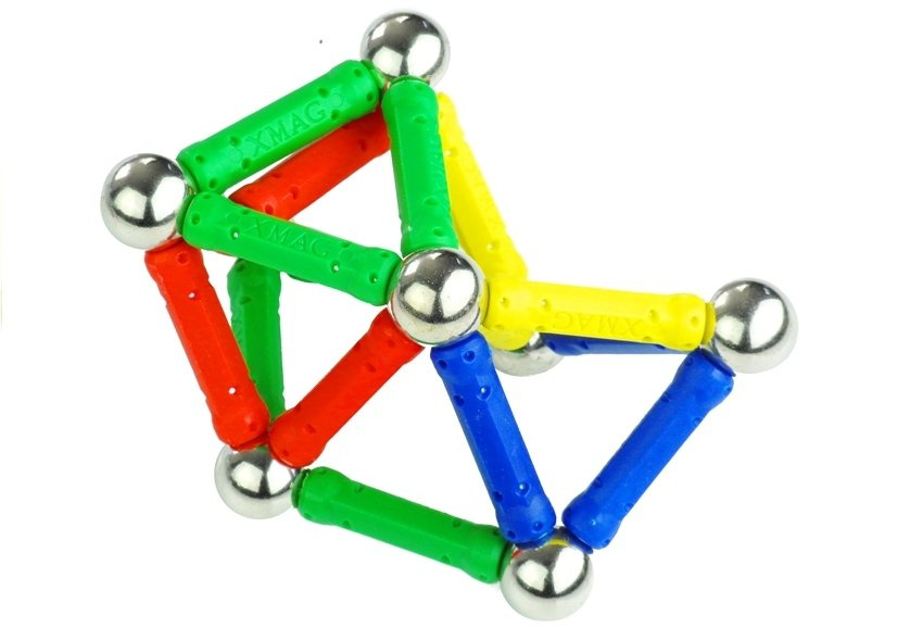 Zestaw Magnastix Klocki Magnetyczne 560 + Tablica - obrazek 3