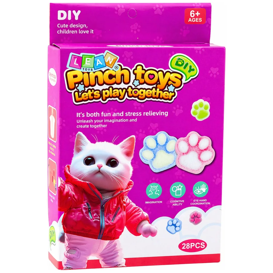 Zestaw Kreatywny DIY Do Tworzenia Gniotków Gniotek Kocia Łapka Squishy 28 el. - obrazek 4
