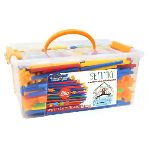 Klocki słomki konstrukcyjne patyczki 800 el Bohater / Bajka: brak