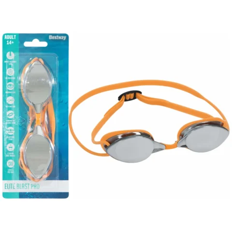 Okulary do Pływania Lustrzane Pomarańczowe Bestway 21066