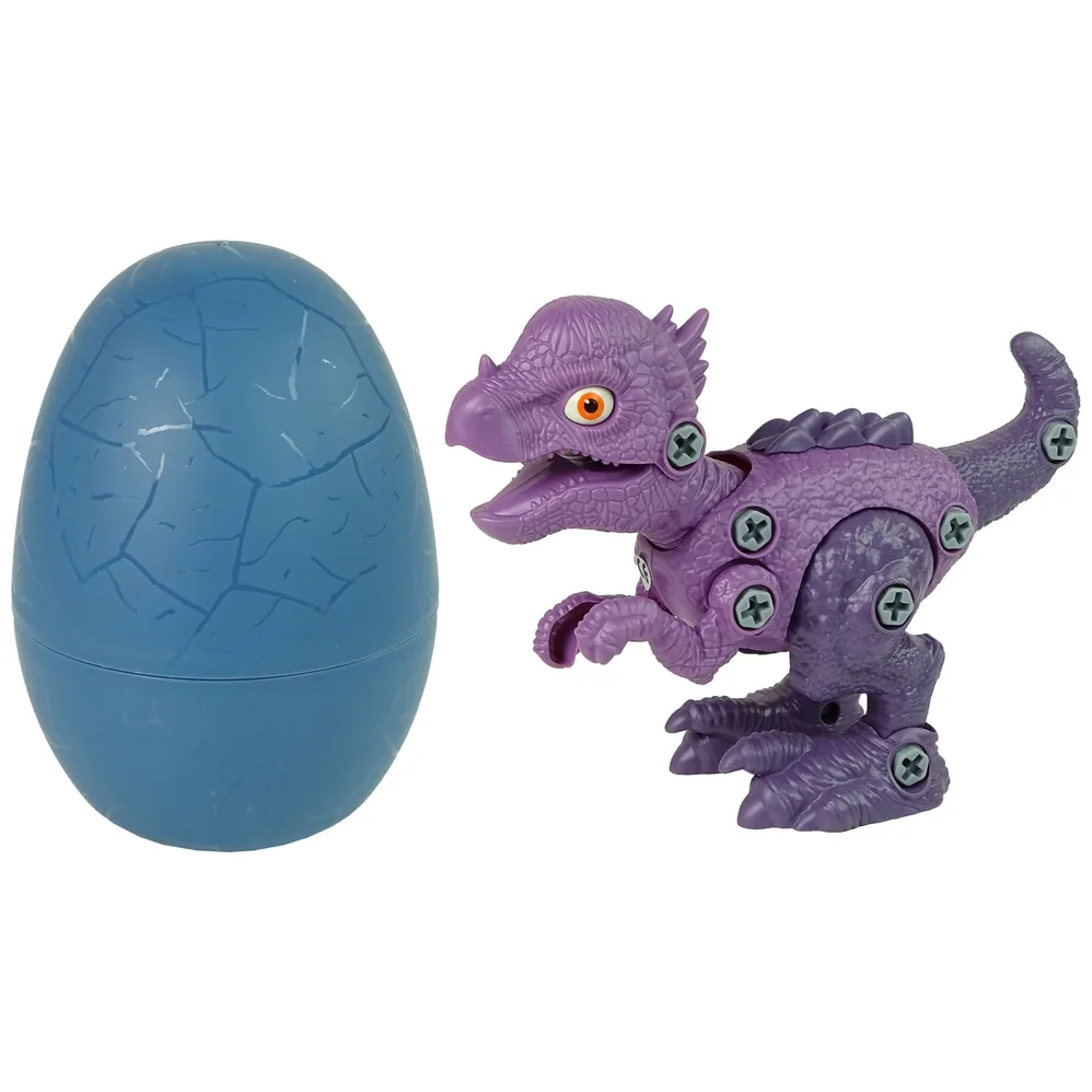Zestaw Dinozaur Stygimoloch z Jajkiem DIY Śrubokręt Fioletowy - obrazek 2