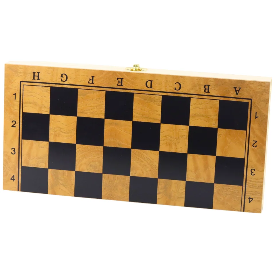 Klasyczna Gra Logiczna 3w1 Szachy Warcaby Backgammon Drewniane - obrazek 4