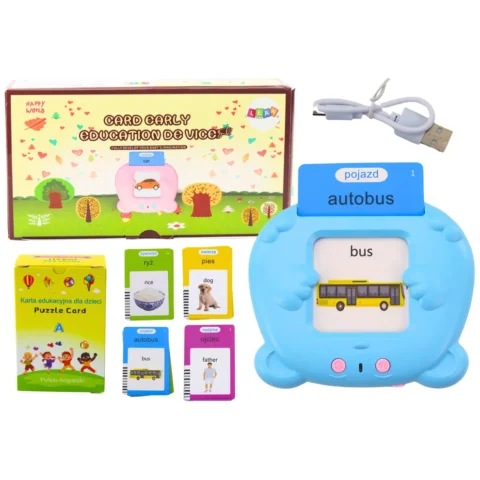 Tablet Do Kart Edukacja Nauka Języka Polski Angielski 224 Słowa Niebieski