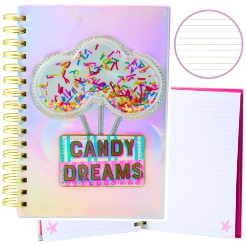 Zeszyt Notatnik W Linie Candy Dreams Cukierki Holograficzny A5 90 Kartek