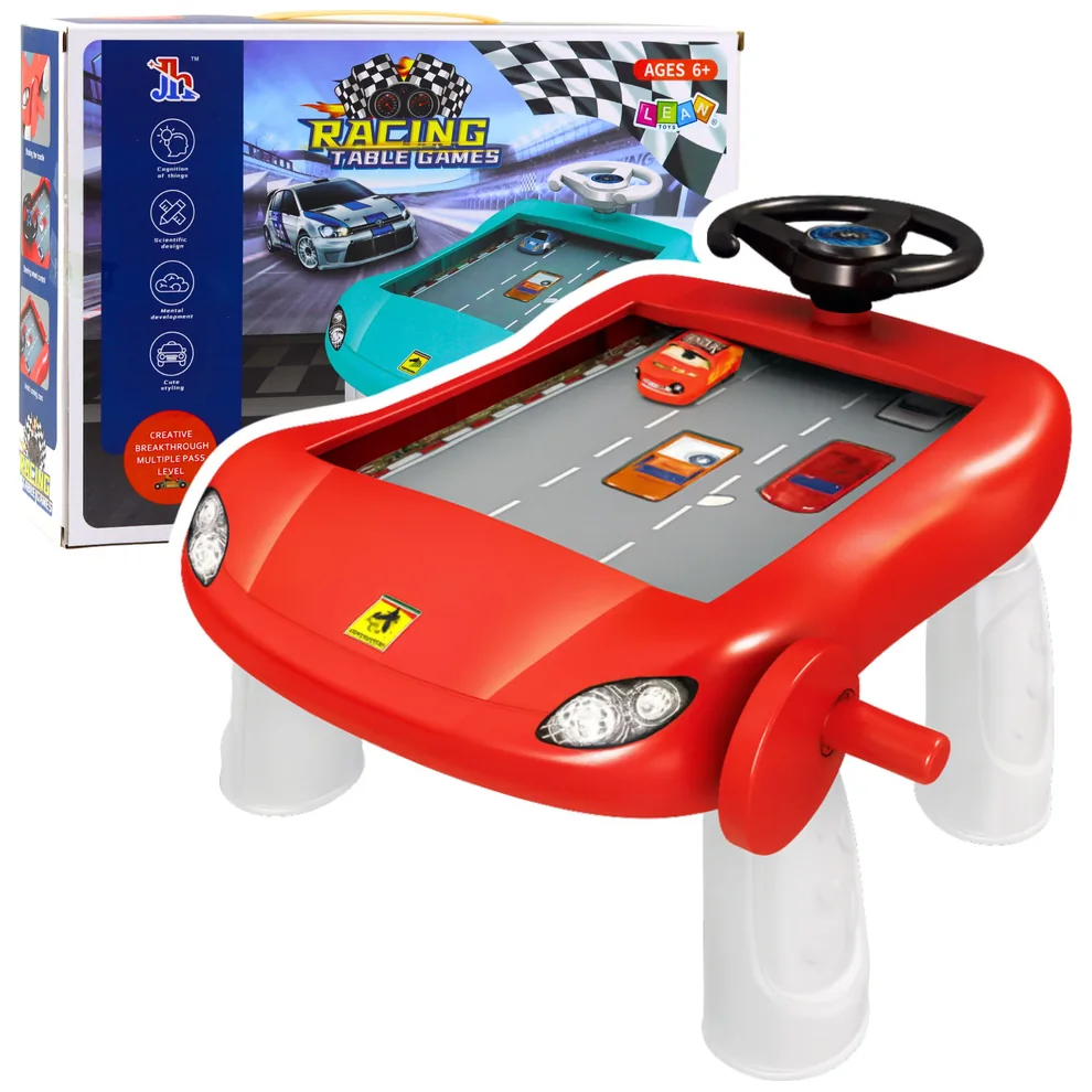 Symulator Jazdy Manualny Stolik Edukacyjny Czerwony