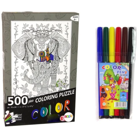 Puzzle Do Kolorowania 500 Elementów Słoń