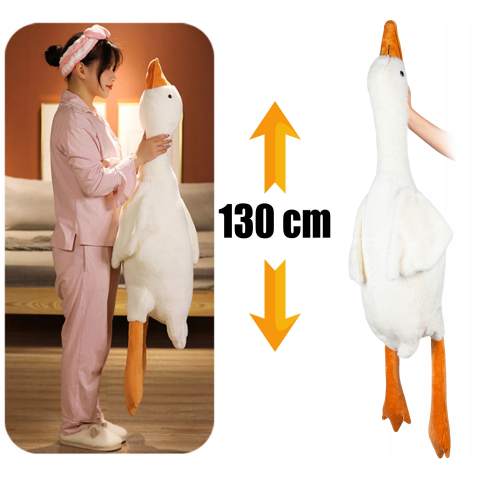 Maskotka Poduszka Pluszak Gęś Pluszowa Xxxl 130Cm Przytulanka Zabawka Rodzaj: ptak