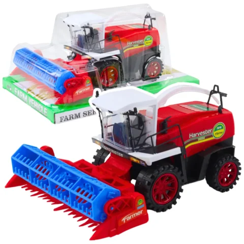Kombajn Zbożowy Farmerski Rolniczy Heder Napęd Czerwony