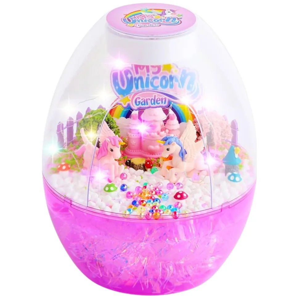 Zestaw Kreatywny Terrarium Jednorożce Lampka Nocna Sterowanie Głosem DIY - obrazek 2
