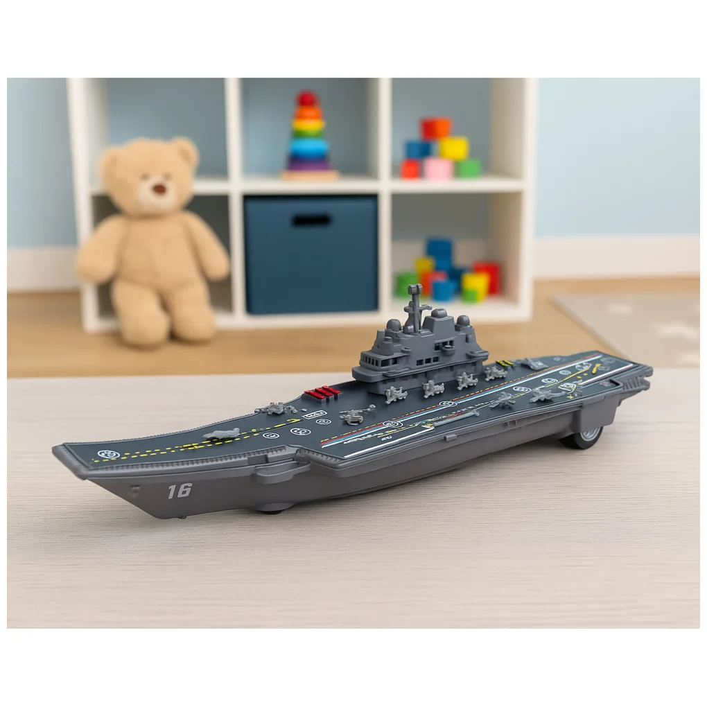 Lotniskowiec Militarny Wojskowy Napęd Światła Dźwięki 24 cm - obrazek 3