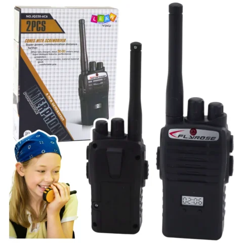 Zestaw Krótkofalówki Walkie Talkie Dla Dzieci Zasięg 50-60M