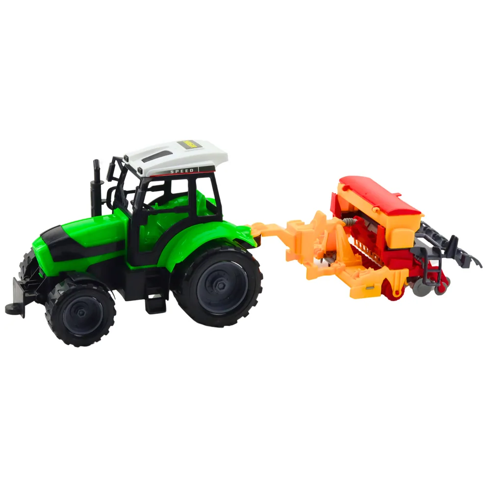 Zestaw Traktor Ciągnik Rolniczy z Siewnikiem Maszyna Rolnicza - obrazek 2