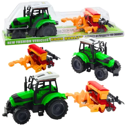 Zestaw Traktor Ciągnik Rolniczy z Siewnikiem Maszyna Rolnicza
