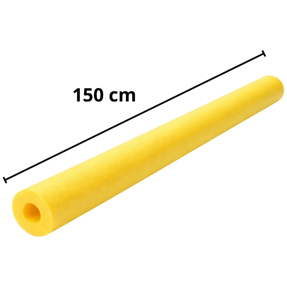 Makaron Piankowy Do Nauki Pływania Ćwiczeń Pianka Treningowa Żółty 150 cm - obrazek 4