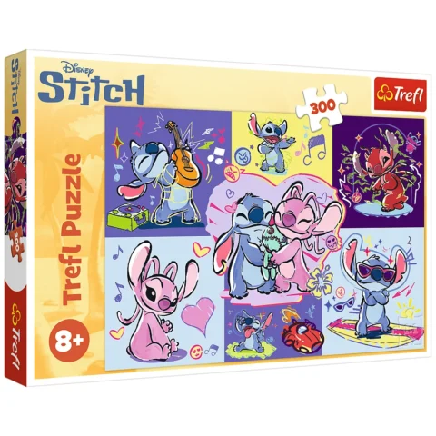 Puzzle - 300 - Zakręcony Stitch - Disney Lilo i Stitch - Trefl 23033