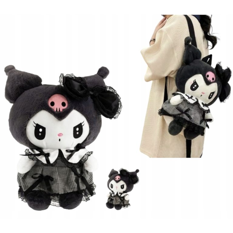 PLECAK PLUSZOWY KUROMI HELLO KITTY MELODY PLUSZOWA TORBA PLECACZEK ANIME