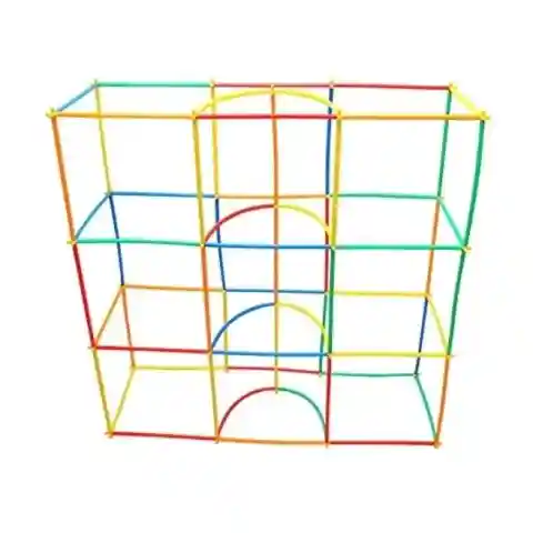 Klocki słomki konstrukcyjne patyczki 800 el