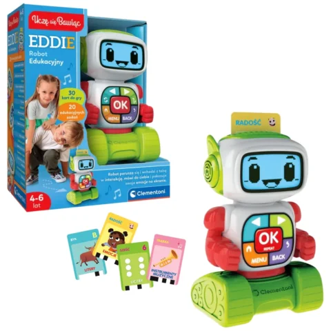 Edukacyjny Robot Eddie Język Polski Uczę się Bawiąc Clementoni 50411