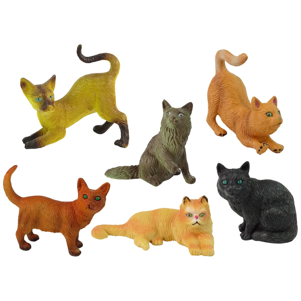 Zestaw 6 Figurek Koty Rasowe Koty Domowe - obrazek 2