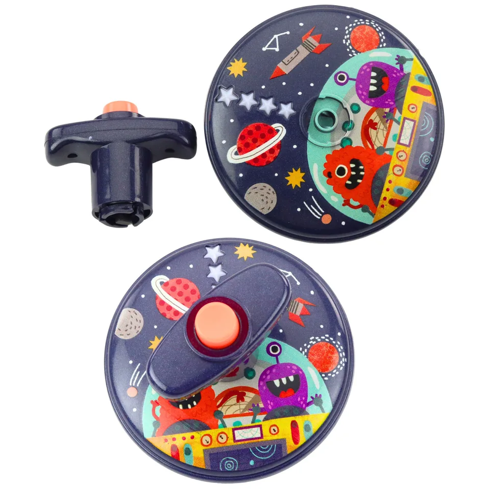 Kolorowy Świecący Dysk Kosmos Ufo Kręcący Bączek Spinning Top - obrazek 3