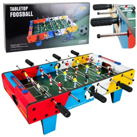 Mini Stół Do Piłkarzyków Gra Zręcznościowa Stołowa 2 Piłki Football 69 cm
