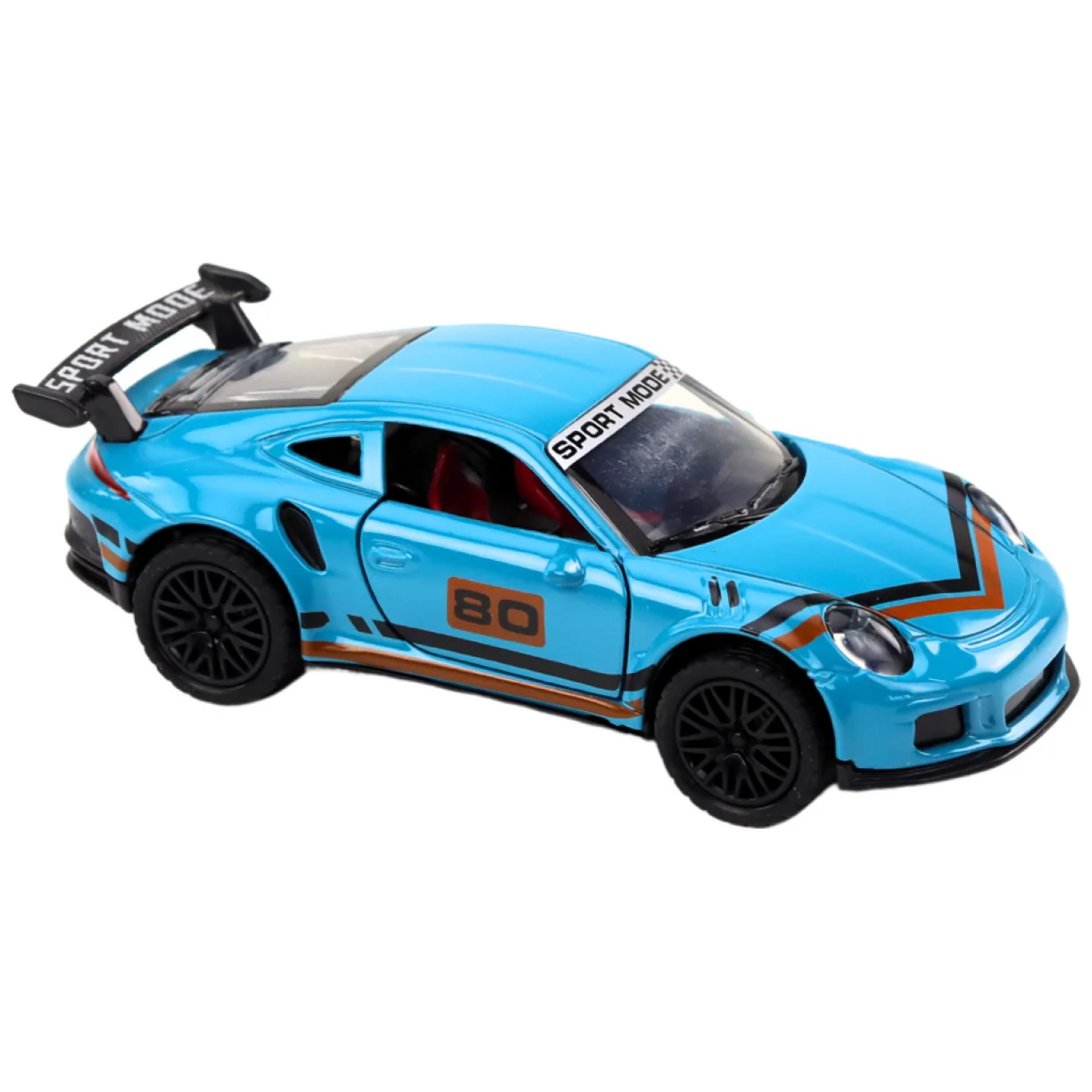 Auto Sportowe Samochód 1:32 Figurka Niebieska Spojler Metal - obrazek 2