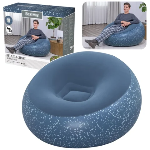 Fotel Dmuchany Siedzisko Niebieski Inflate A Chair Bestway 75154