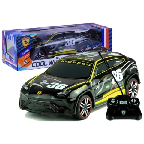 Auto Zdalnie Sterowane Sportowe Pilot R/C Czarne