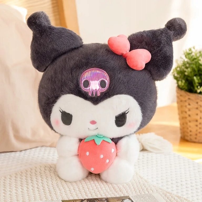 DUŻA WIELKA Maskotka Pluszowa Pluszak KUROMI Z TRUSKAWKĄ MY MELODY 50 CM Wiek dziecka: 3 m +