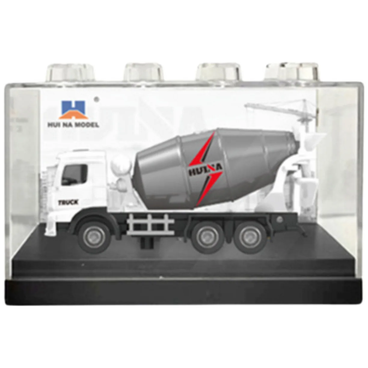 Betoniarka Metalowa Model Kolekcjonerski Huina Biała 1:80 - obrazek 3