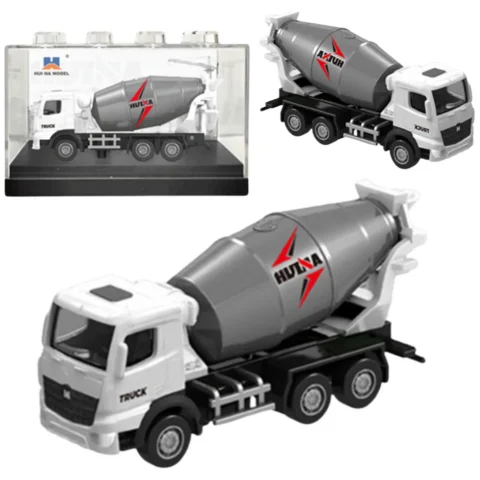 Betoniarka Metalowa Model Kolekcjonerski Huina Biała 1:80