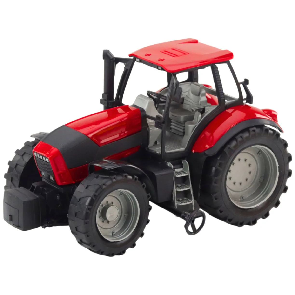 Traktor Rolniczy Farmerski Z Żółtą Przyczepą Czerwony 46cm - obrazek 3