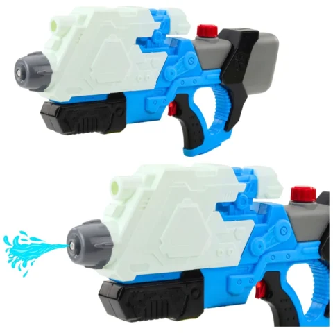 Pistolet Karabin Na Wodę Pompowany Mechanicznie Bialo-Niebieski 650ml