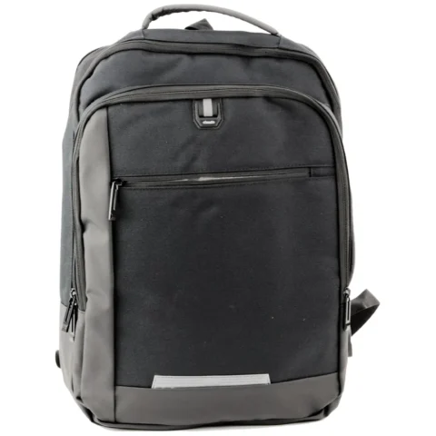 Plecak Biznesowy USB Kieszeń Na Laptopa Czarny 16L 45cm