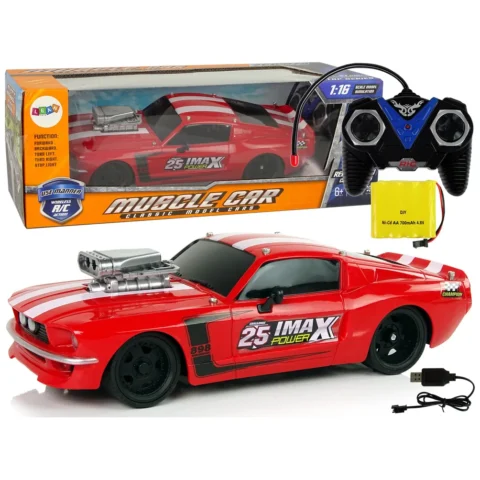 Auto Sportowe R/C 1:16 Czerwone Białe Pasy Pilot