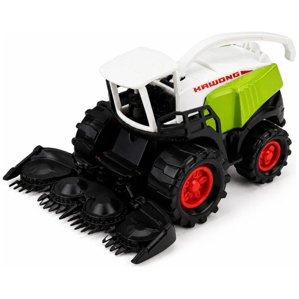 Zestaw Pojazdy Rolnicze Traktor Sieczkarnia Przyczepa Do Drewna 1:68 4 szt. - obrazek 2