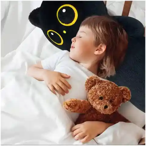 MASKOTKA PLUSZAK PODUSZKA KOT CZARNY DŁUGI 70 cm Marka: bez marki