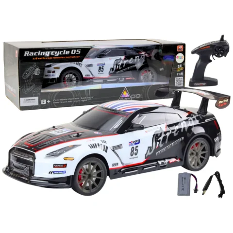 Duże Auto Sportowe Zdalnie Sterowane RC 1:8 Światła Dźwięki