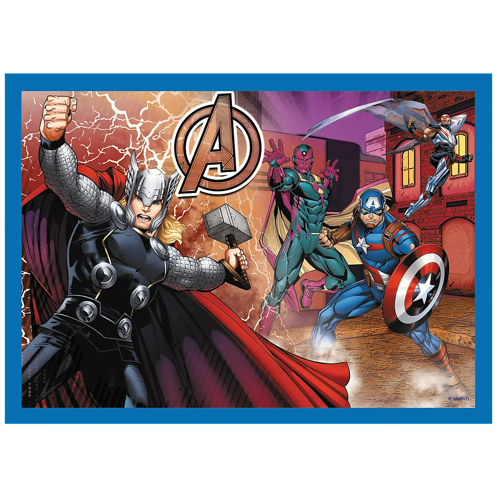 Puzzle - 4w1 (25, 48, 50, 70) - Odważni Avengersi - Trefl 34386 - obrazek 3